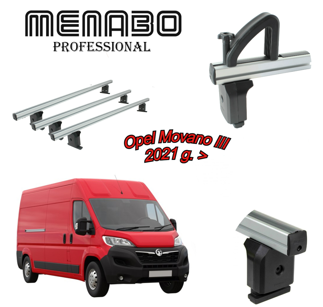 KROVNI NOSAČI ZA OPEL MOVANO III  2021.g > +GRANIČNICI